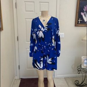 “DALIA” 💙Super Cute 🖤 Royal Blue Floral Romper